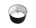 Suspension BUNGEE ronde avec abat-jour noir