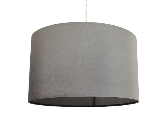 Suspension BUNGEE ronde avec abat-jour gris
