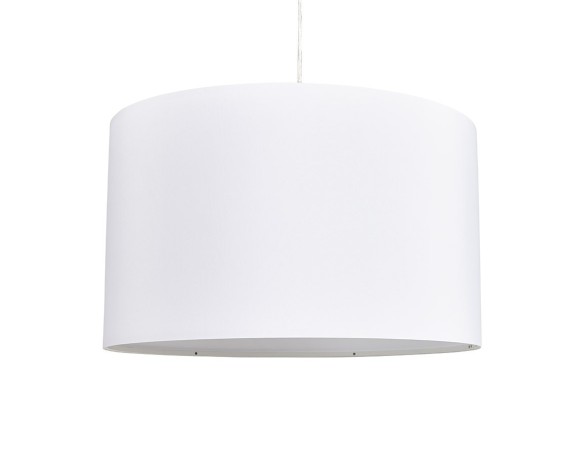 Suspension BUNGEE ronde avec abat-jour blanc