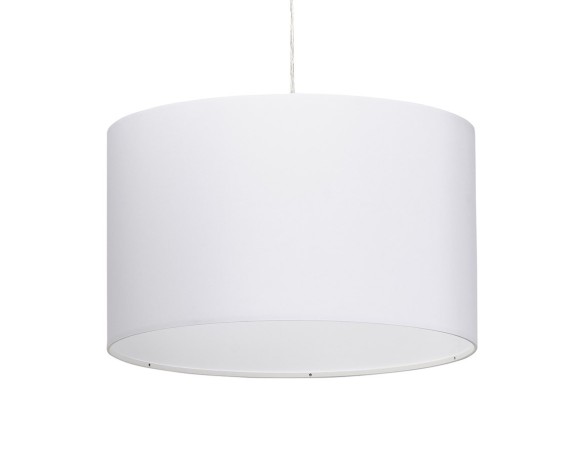 Suspension BUNGEE ronde avec abat-jour blanc