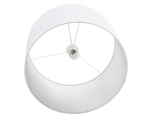 Suspension BUNGEE ronde avec abat-jour blanc