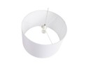 Suspension BUNGEE ronde avec abat-jour blanc