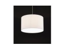 Suspension BUNGEE ronde avec abat-jour blanc