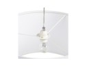 Suspension BUNGEE ronde avec abat-jour blanc
