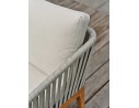 Salon bas de jardin effet bois en aluminium - ALPHI