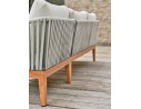 Salon bas de jardin effet bois en aluminium - ALPHI