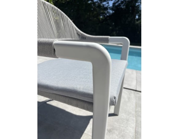 Fauteuil de jardin Blanc - ABELLA