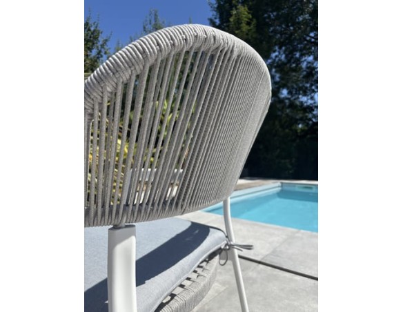 Fauteuil de jardin Blanc - ABELLA