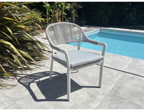 Fauteuil de jardin Blanc - ABELLA