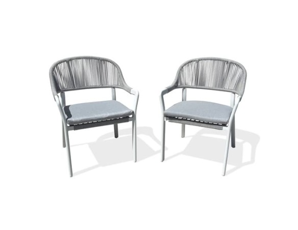 Fauteuil de jardin Blanc - ABELLA