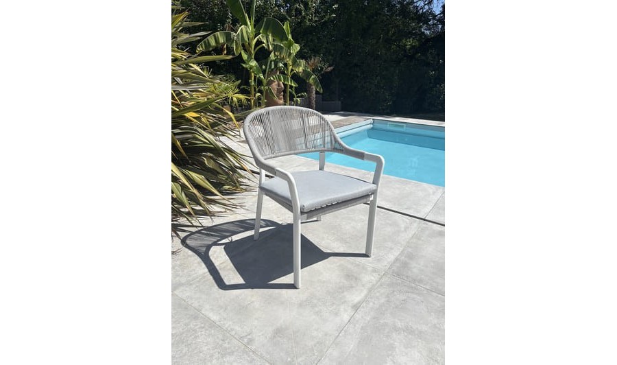 Fauteuil de jardin ABELLA - BLANC EAN 3700917630228 Fauteuil de jardin ABELLA - BLANC EAN 3700917630228