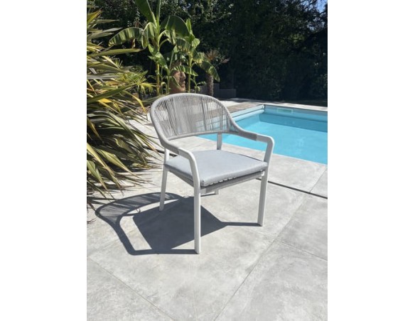 Fauteuil de jardin ABELLA - BLANC EAN 3700917630228
