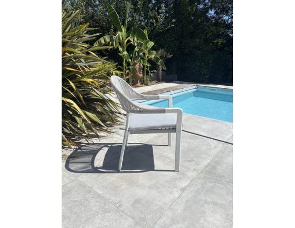 Fauteuil de jardin Blanc - ABELLA