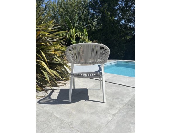 Fauteuil de jardin Blanc - ABELLA