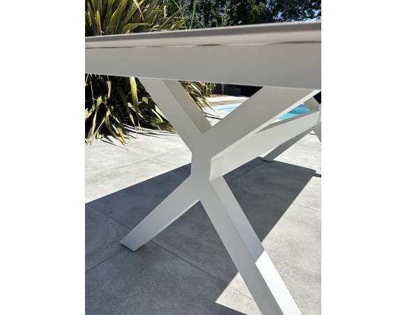 Table de jardin blanche - ABELLA