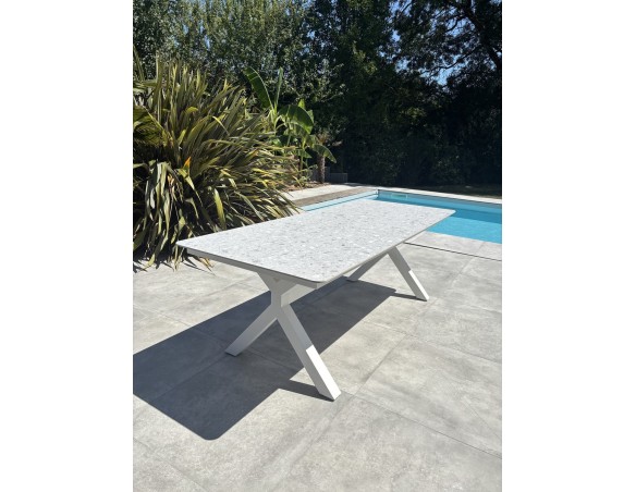Table de jardin blanche - ABELLA