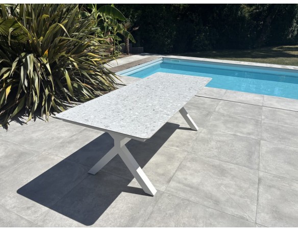 Table de jardin blanche - ABELLA