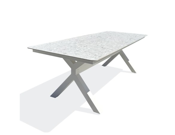 Table de jardin blanche - ABELLA