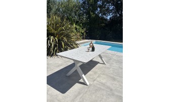 Table de jardin blanche - ABELLA EAN 3700917630211