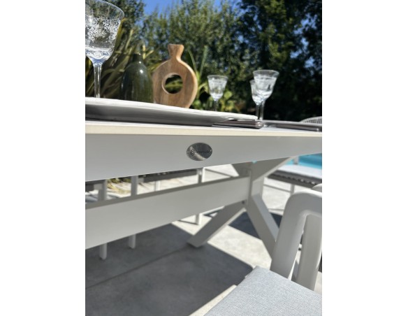 Ensemble repas de jardin avec 8 fauteuils -  ABELLA