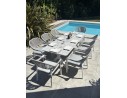 Ensemble repas de jardin ABELLA  ABELLA-TB220BLANC+8FT