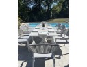 Ensemble repas de jardin avec 8 fauteuils -  ABELLA