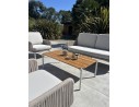 Salon de jardin composé d'un canapé 3 places, de 2 fauteuils de jardin et d'une table basse ORELLA-GREGE