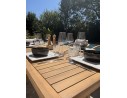Ensemble repas de jardin 6 places en bois d'acacia - SERENA