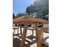 Ensemble repas de jardin 6 places en bois d'acacia - SERENA