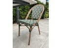 Ensemble de jardin table Terrazo  + 2 fauteuils Vert - BISTRO