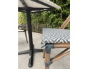 Ensemble de jardin table Terrazo  + 2 fauteuils Bleu - BISTRO