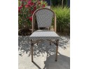Fauteuil de jardin empilable bleu en aluminium - BISTRO