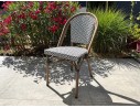 Fauteuil de jardin empilable bleu en aluminium - BISTRO