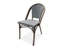 Fauteuil de jardin empilable bleu en aluminium - BISTRO