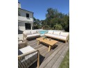 Salon bas de jardin SERENA 7 places en bois d'acacia - WOOD