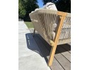 Salon bas de jardin SERENA 7 places en bois d'acacia - WOOD