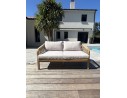Salon bas de jardin SERENA 7 places en bois d'acacia - WOOD
