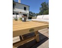 Salon bas de jardin SERENA 7 places en bois d'acacia - WOOD