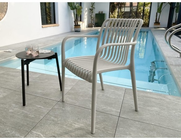Fauteuils jardin empilables lot de 2 à 8 fauteuils - TIAGO