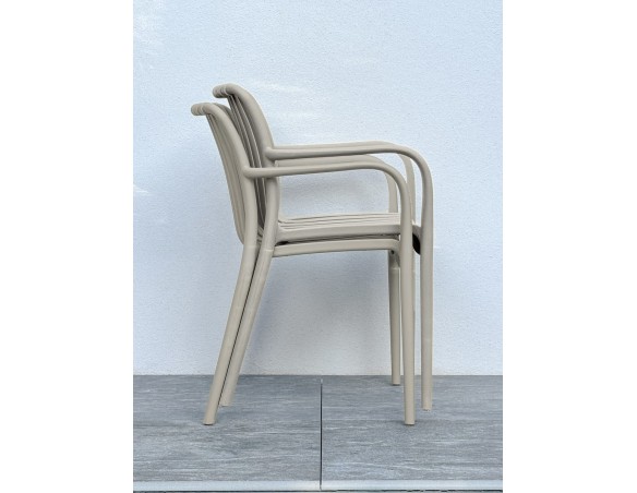 Fauteuils jardin empilables lot de 2 à 8 fauteuils - TIAGO