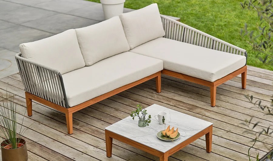 salon bas de jardin effet bois design ALPHI Remarquable salon bas de jardin effet bois design ALPHI Remarquable