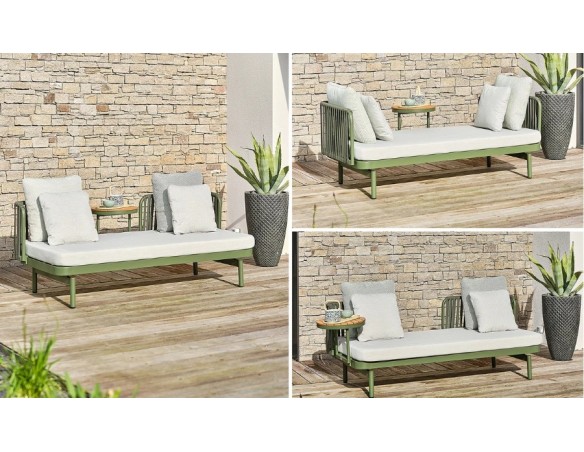 Canapé de jardin 2/3 places modulable BARLIA EAN 3700917630365