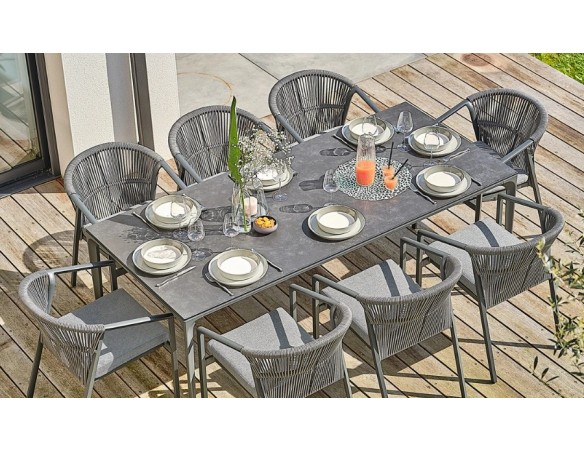 ensemble repas 8 personnes design haut de gamme TIGUA