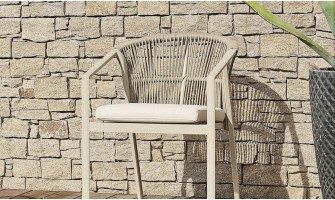 fauteuil jardin beige GAMBI