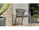 fauteuil jardin corde anthracite GAMBI