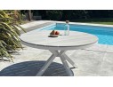 table de jardin blanche design ELBA Remarquable