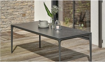 table anthracite céramique TIGUA