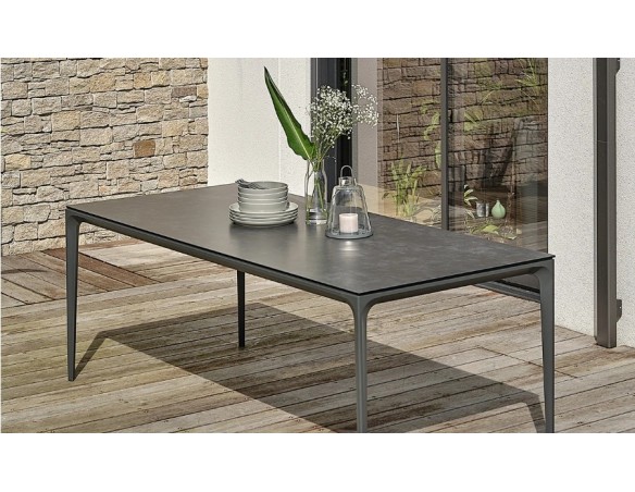 table anthracite céramique TIGUA