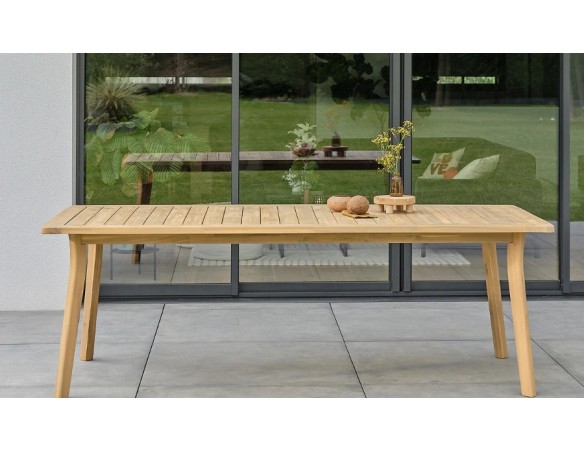 table de jardin design en bois LISO Remarquable
