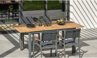ensemble repas bois 4 places ORSINO Remarquable